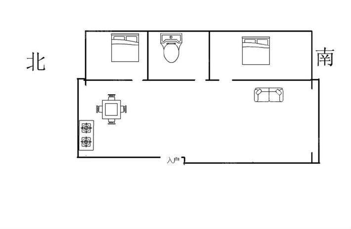 滦河滨河商住楼2室2厅1卫106㎡