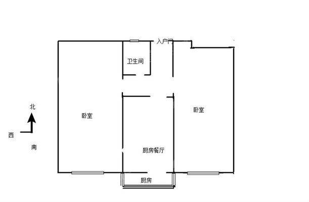 炼油厂（红卫街大化礼堂对过）2室1厅1卫54㎡