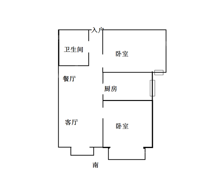 万和城国际广场B区12室2厅1卫90㎡