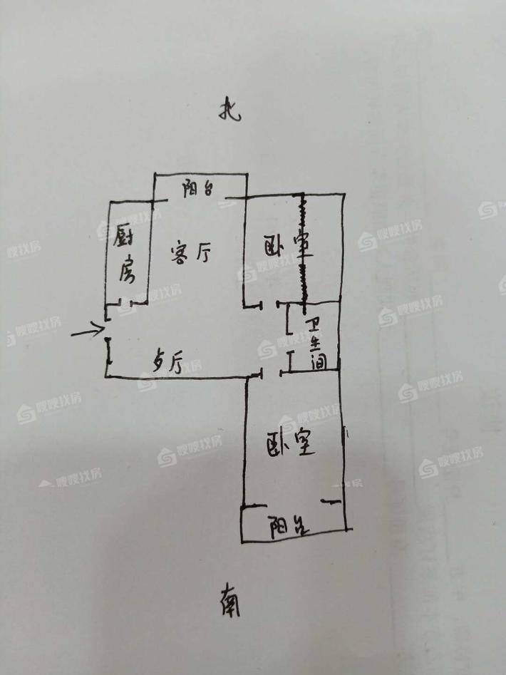 香木林（山水康城D区）2室2厅1卫92㎡