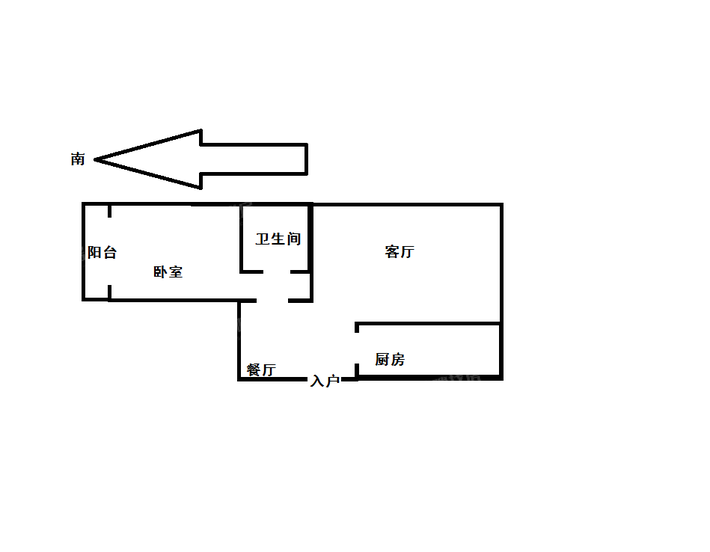 鑫顺家园二期1室1厅1卫71㎡