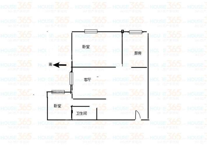 碧峰家园三区2室1厅1卫64㎡