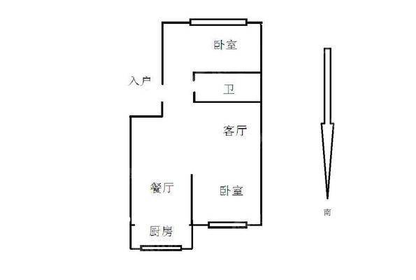 佟山南小区（东组团）2室2厅1卫65㎡