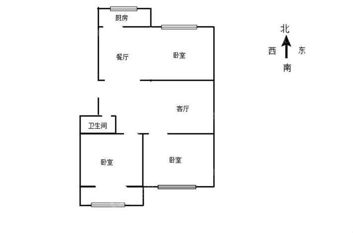 富苑小区3室2厅1卫93㎡