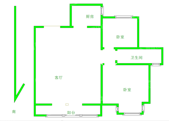 世纪家园2室2厅1卫97㎡