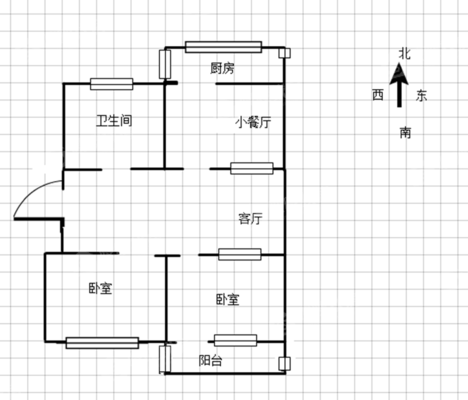 中行宿舍（维明路）2室1厅1卫77㎡