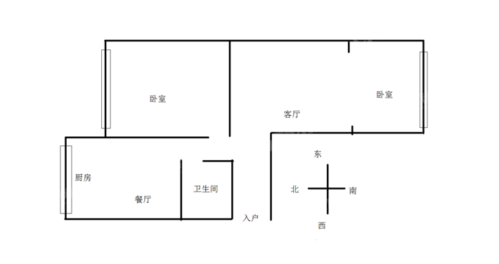 乾阳小区2室1厅1卫61㎡