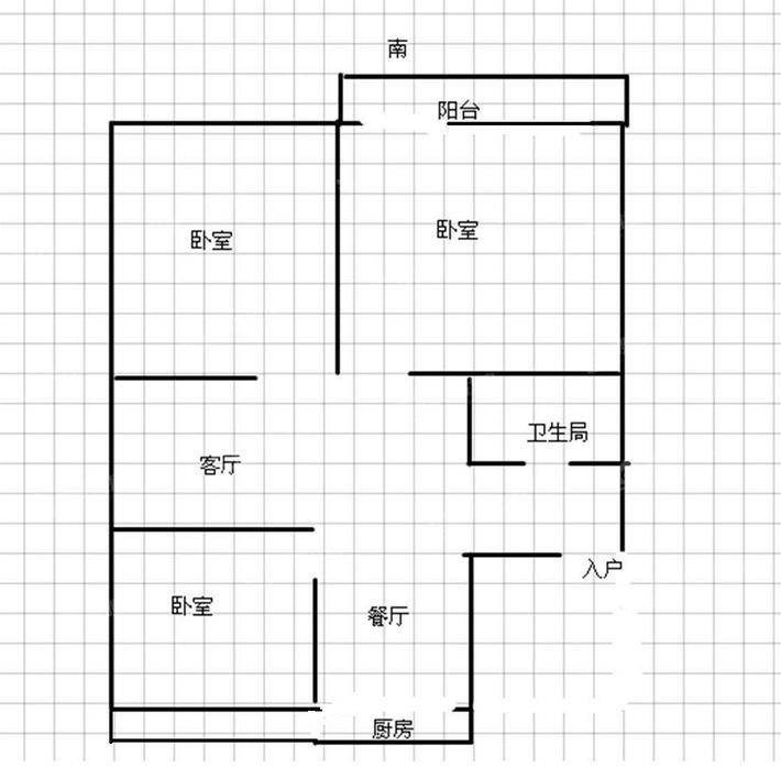 三中家属楼（实验中学）3室1厅1卫104㎡