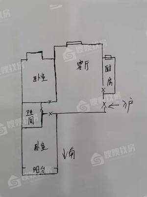 瑞府2室2厅1卫76㎡