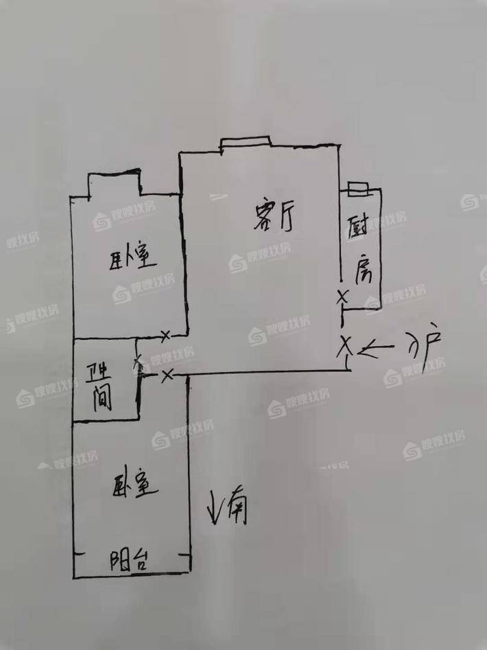 瑞府2室2厅1卫76㎡