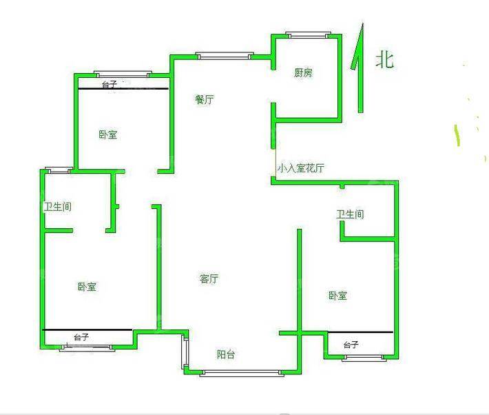 颐和庄园（三期B区）3室2厅2卫139㎡