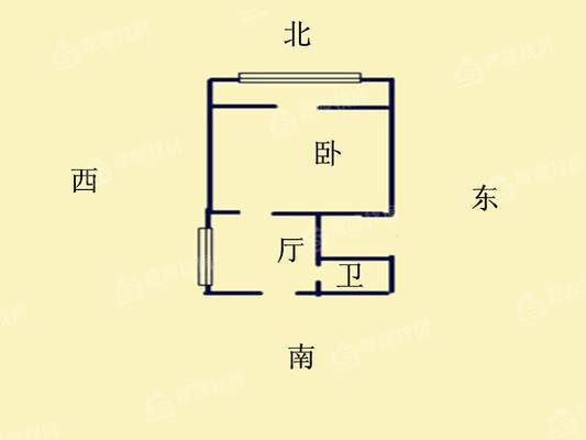 世茂国际1室1厅1卫60㎡