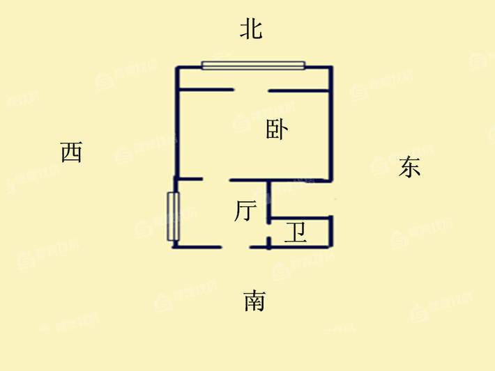 世茂国际1室1厅1卫60㎡
