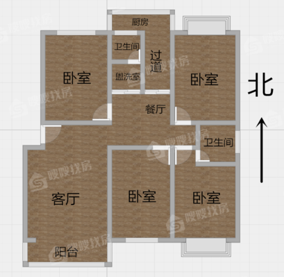 御景园4室2厅2卫165㎡