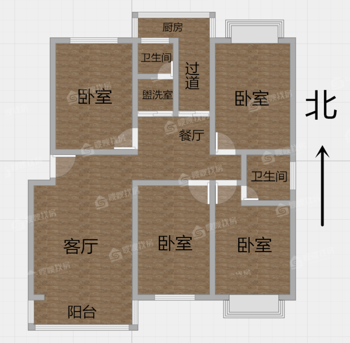 御景园4室2厅2卫165㎡