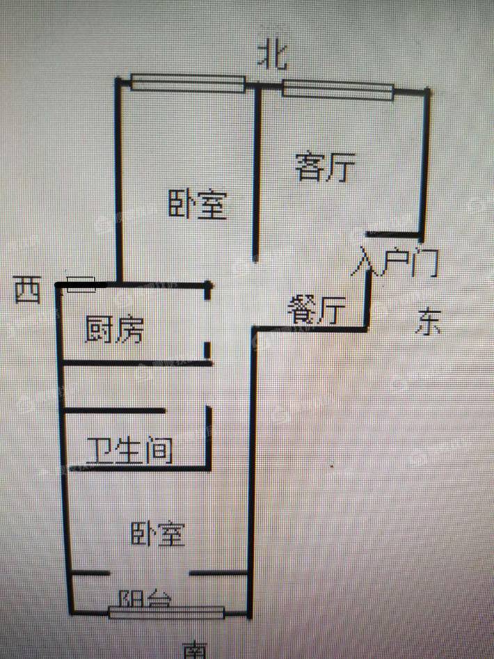 宏宇城（A区）2室2厅1卫83㎡