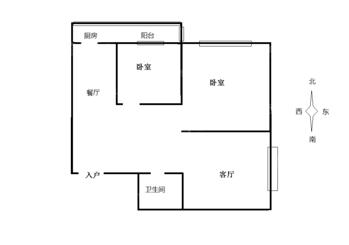 丽景华庭(北区)2室2厅1卫81㎡