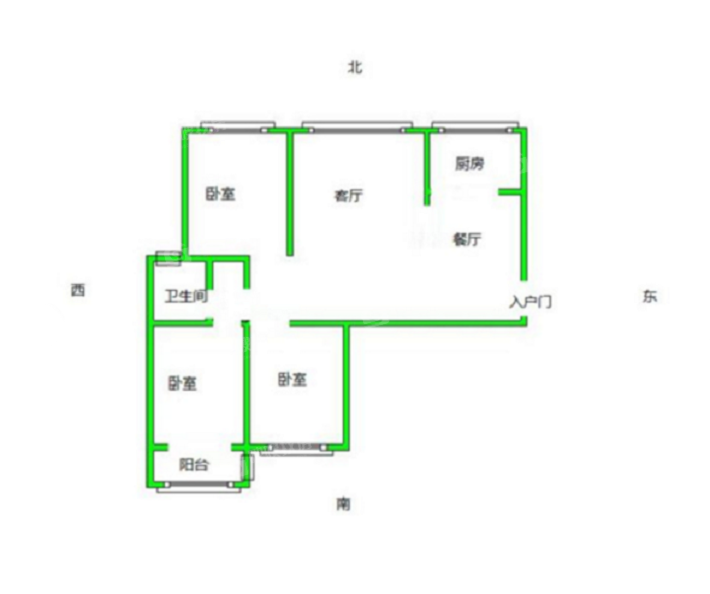 凤凰城（A区）3室2厅1卫115㎡