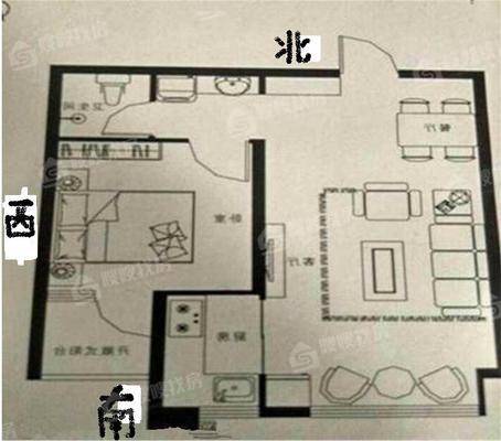 阿尔卡迪亚新儒苑底商1室1厅1卫57㎡