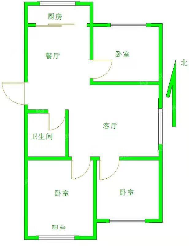 武阳（花园）小区3室1厅1卫112㎡