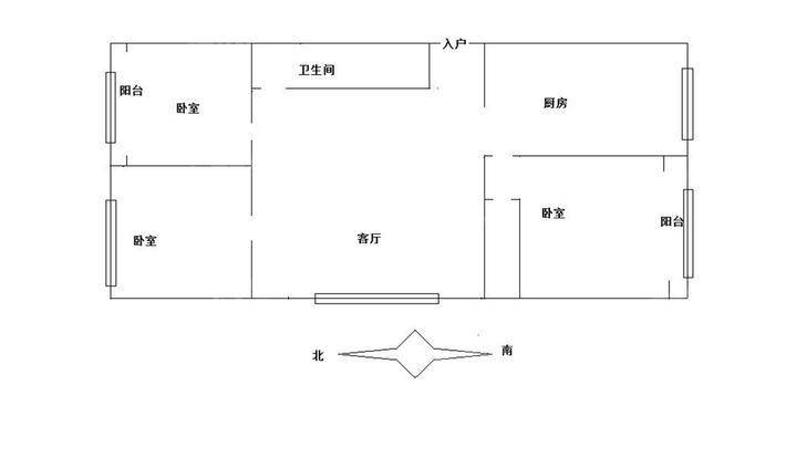 万华小区B区3室1厅2卫113㎡