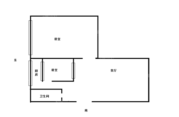 温家沟热河开发（组团2室1厅1卫47㎡