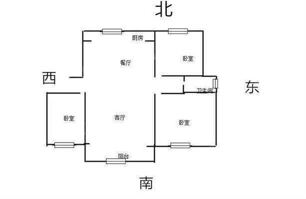 荣盛锦绣观邸3室2厅1卫105㎡