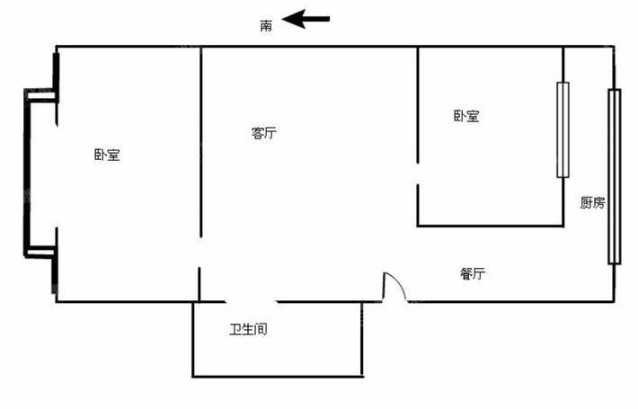 阳光小区2室1厅1卫74㎡