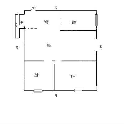 天成郡府东区2室1厅1卫87㎡