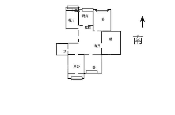 天成熙园三期3室2厅1卫124㎡