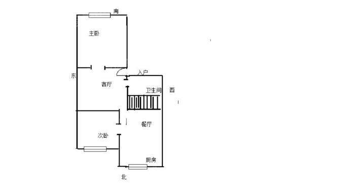 樱桃园小区2室2厅1卫78㎡