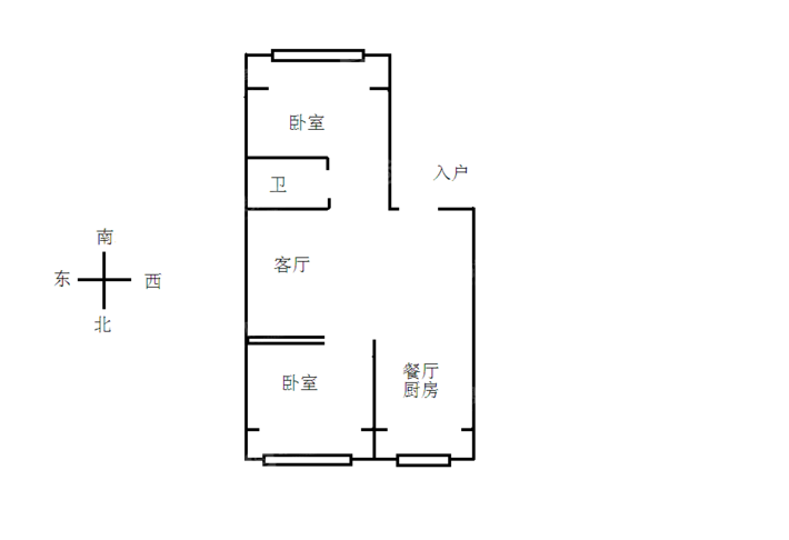 下营房农机家属楼2室2厅1卫90㎡