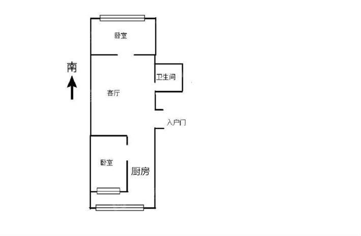 义泰兴小区2室1厅1卫55㎡