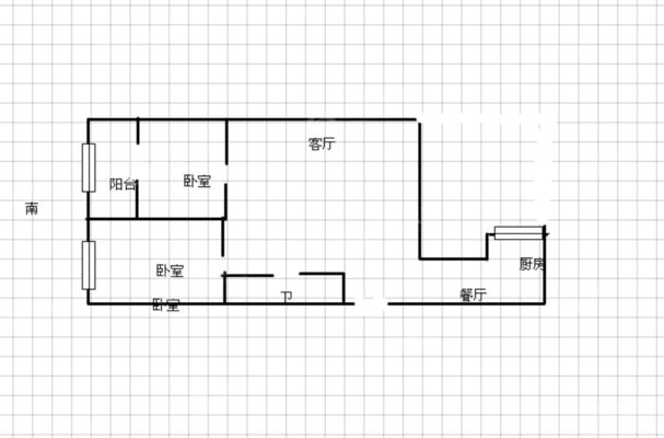 矿机家属楼2室2厅1卫73㎡