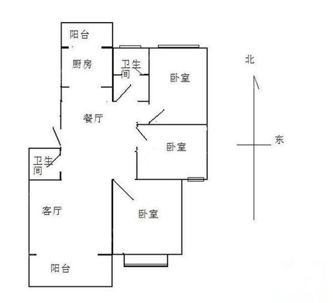 雅清小区3室2厅2卫122㎡