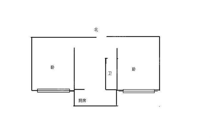 轻纺宿舍（轻工宿舍）2室1厅1卫52㎡