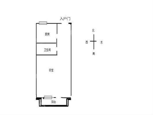 化工厂宿舍2室2厅1卫42㎡