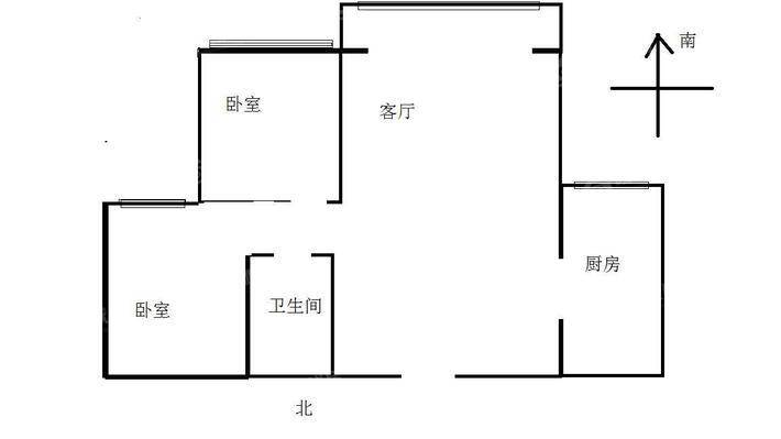 御景家园2室2厅1卫96㎡