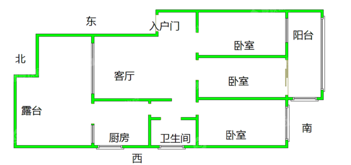 财苑小区3室2厅1卫95㎡