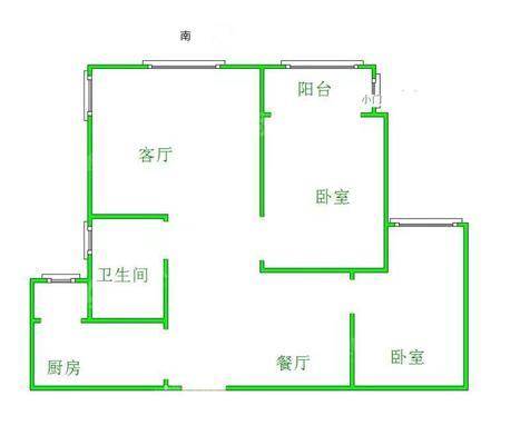 万泰丽景西区2室2厅1卫98㎡