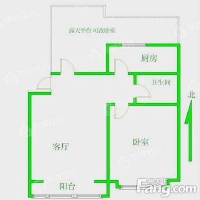 花样年华（湘江花苑）1室2厅1卫74㎡