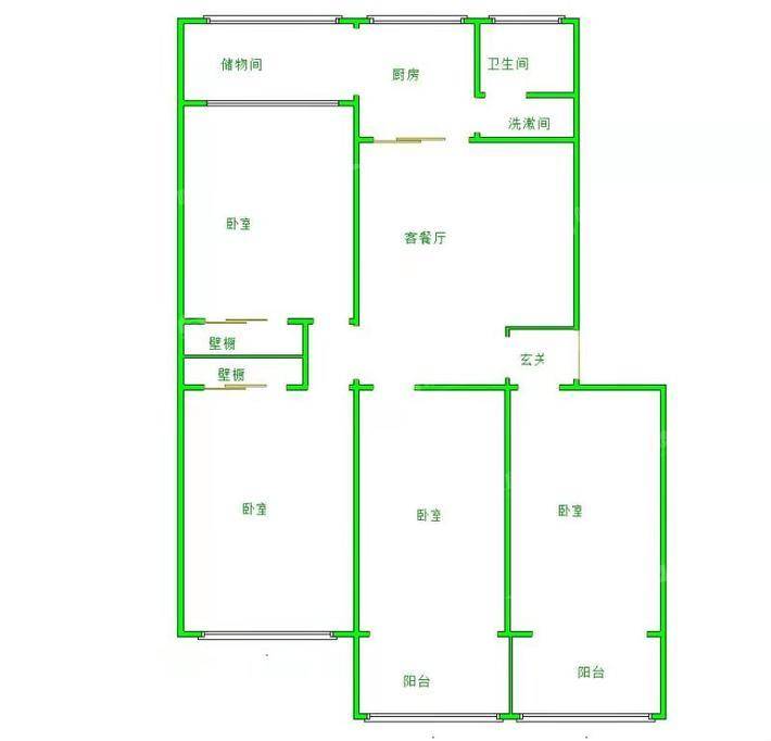 西三庄街法院宿舍3室2厅2卫130㎡