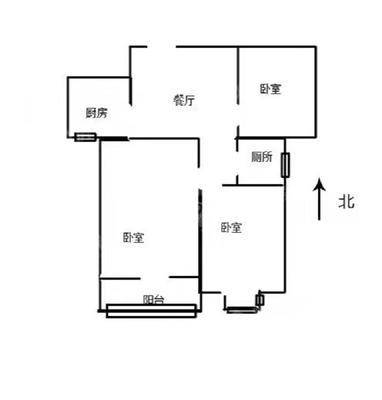 石门福地3室1厅1卫94㎡