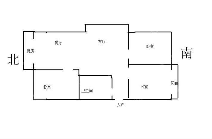 滦河滨河商住楼3室2厅1卫120㎡