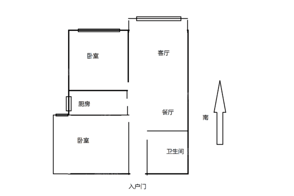 悦城华府2室1厅1卫89㎡