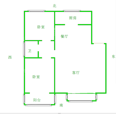 警苑小区2室2厅1卫98㎡