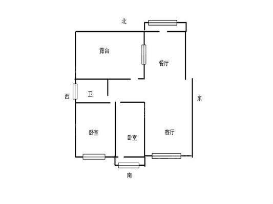 开元花园2室2厅1卫120㎡