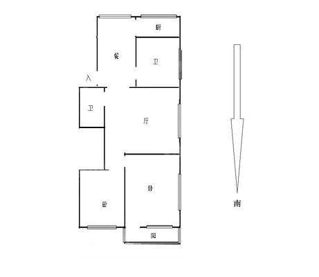 附属医院小区（家属楼3室2厅1卫100㎡