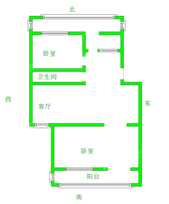 大化生活（二区）2室1厅1卫72㎡