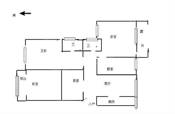 生态家园（香榭水岸）3室2厅2卫137㎡